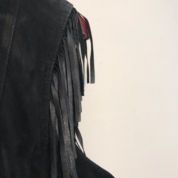 Vintage Revue Suede Fringe Vest - Picture 2 of 4